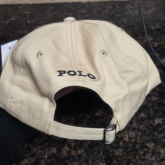 Polo by Ralph Lauren Twill Classic SPORT Beige Cap with Black Logo - Picture 4 of 8
